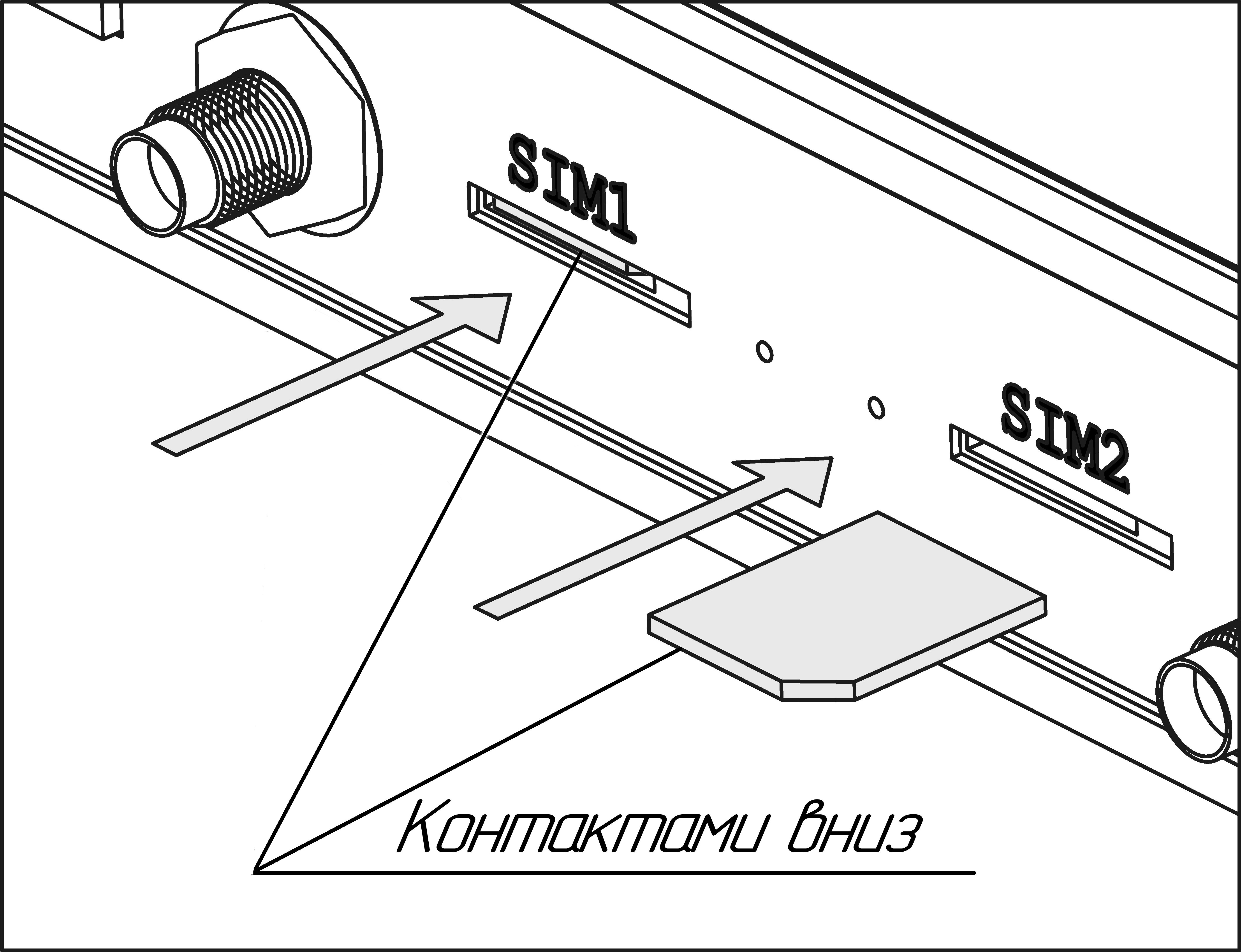 Установка Micro SIM