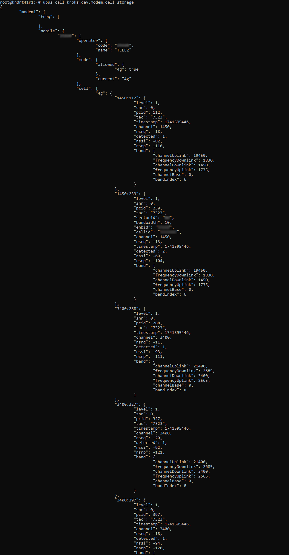 результаты сканирования